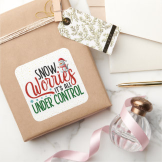 Snow Worries It's all under Control Sticker Set