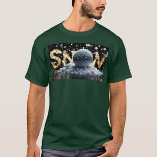 Snow written design T-Shirt