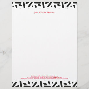 Snow Xmas Stationary and Gifts Letterhead