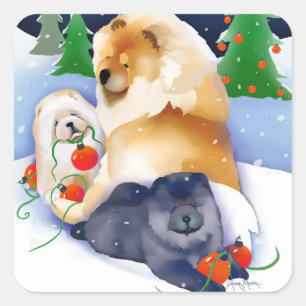 SNOWBABIES Chow Stickers