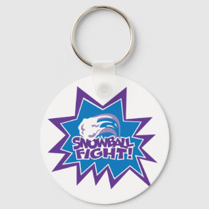 Snowball Fight! Keychain