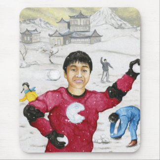 Snowball Fight! Mouse Pad