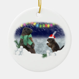 Snowball Fight Ornament