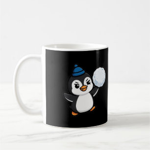 Snowball Penguin Christmas Coffee Mug