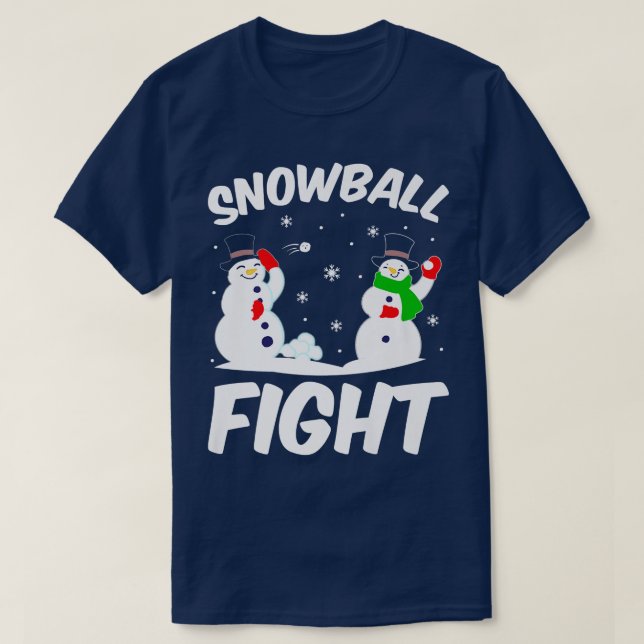 Snowball Season Snowballs Winter Season Snow Throw T-Shirt (Design Front)