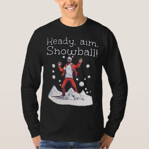 Snowballer Tracksuit ready for aim with Snowballs T-Shirt