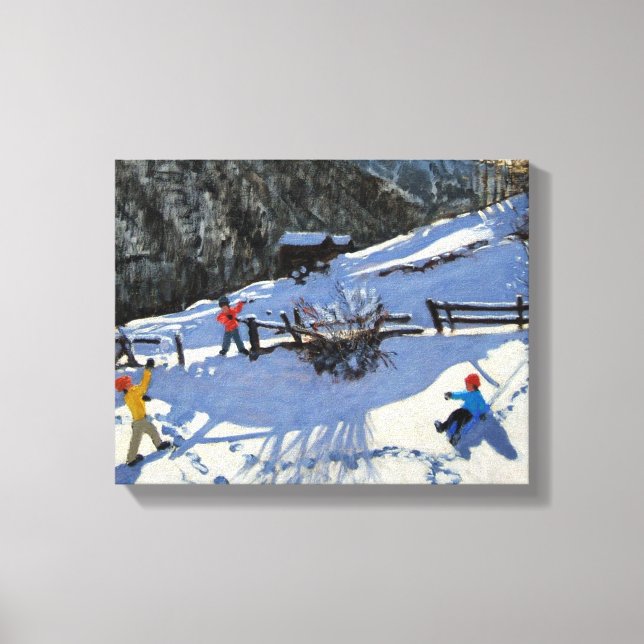 Snowballers Zermatt Canvas Print (Front)