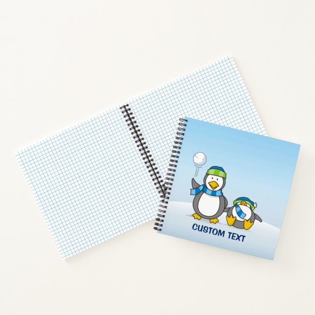 Snowballing penguins notebook (Inside)