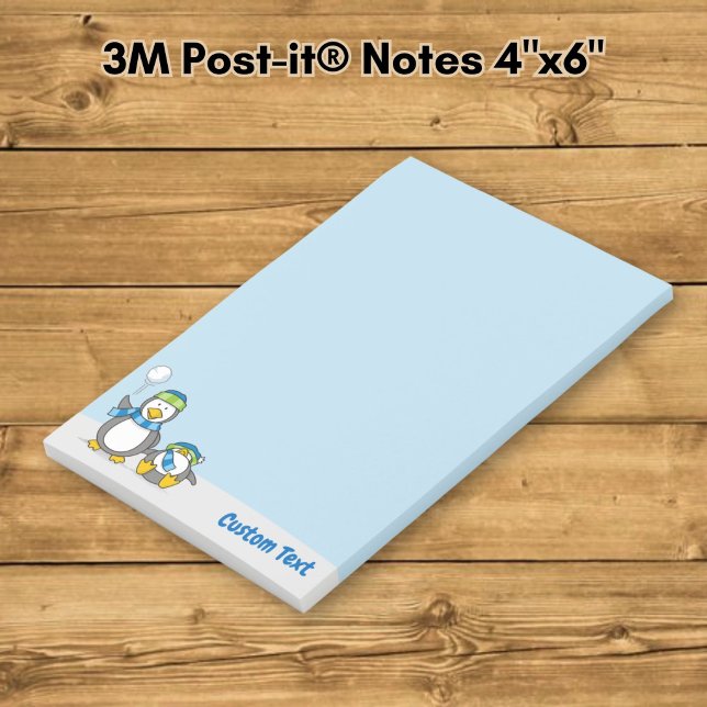 Snowballing Penguins Post-it Notes (Creator Uploaded)