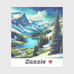 Snowbasin Utah 3 Inch Vinyl Sticker