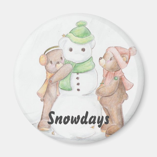 Snowbear Magnet (Front)