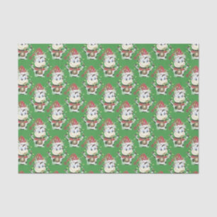 Snowbell the cow Christmas green tissue paper