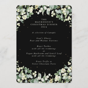 Snowberry+Eucalyptus Christmas Dinner 4 Course Menu