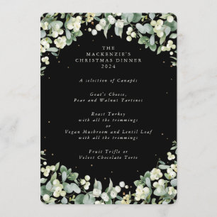 Snowberry+Eucalyptus Christmas Dinner 4 Course Menu