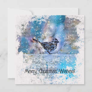 Snowbird Frosty Bird Christmas Holiday Card