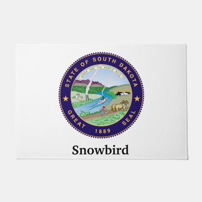 Snowbird Personalize Doormat (Front)