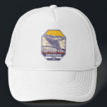 Snowbird Ski Area Winter Utah Trucker Hat<br><div class="desc">Snowbird Winter art design showcasing the winter landscape.</div>