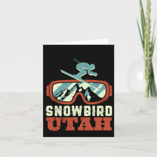 Snowbird Utah Mountain Vintage Retro Skiing And Sn Card