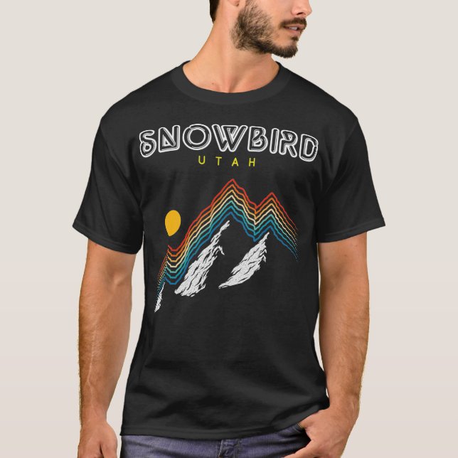 Snowbird Utah   Ski 1980s Retro T-Shirt (Front)