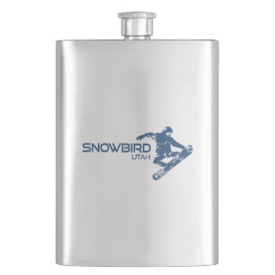 Snowbird Utah Snowboarder Hip Flask