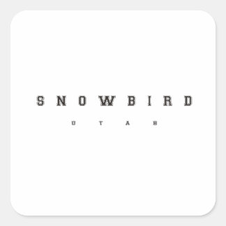 Snowbird Utah Square Sticker