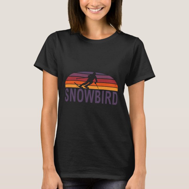 Snowbird Utah Usa Ski Resort Snowboarding 1  T-Shirt (Front)