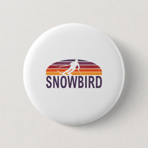Snowbird Utah Usa Ski Resort Snowboarding 2 Inch Round Button