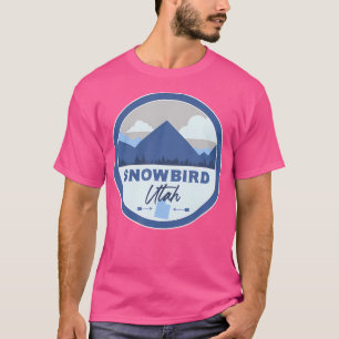 Snowbird Utah Ut Mountains Badge Hiking Souvenir T-Shirt