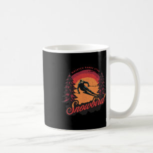 Snowbird Utah Wasatach Range Snow Skiing Coffee Mug