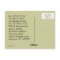 SNOWBIRD'S ANNOUNCEMENT WINTER ADDRESS POSTCARD