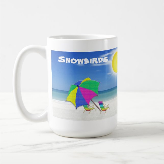 Snowbirds Florida Mugs, Gifts for Snowbirds Coffee Mug (Left)