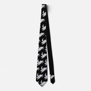 snowbmobiler in  grey tie