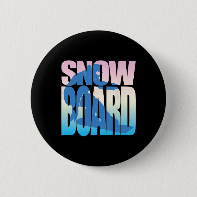 Snowboard3  2 inch round button (Front)