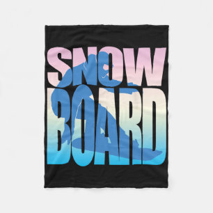 Snowboard3  fleece blanket