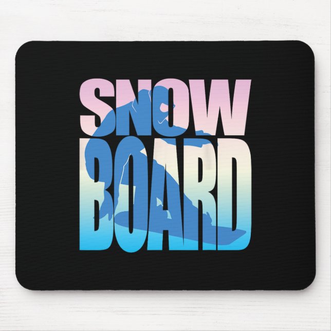 Snowboard3  mouse pad (Front)