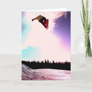 Snowboard Air Greeting Card