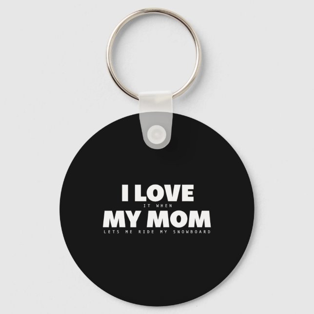 Snowboard Apparel - Snowboarding Snowboarder Snowb Keychain (Front)