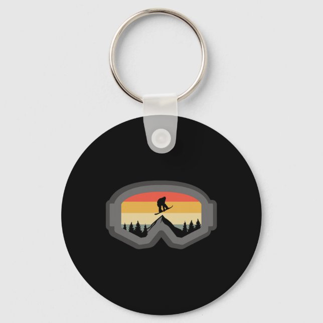 Snowboard Apparel - Snowboarding Snowboarder Snowb Keychain (Front)