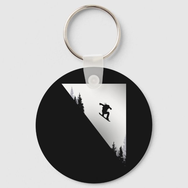 Snowboard Apparel - Snowboarding Snowboarder Snowb Keychain (Front)