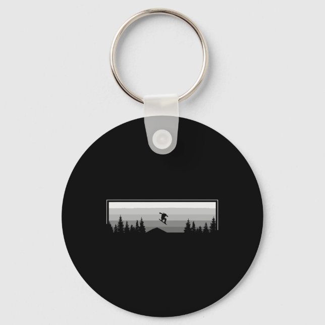 Snowboard Apparel - Snowboarding Snowboarder Snowb Keychain (Front)