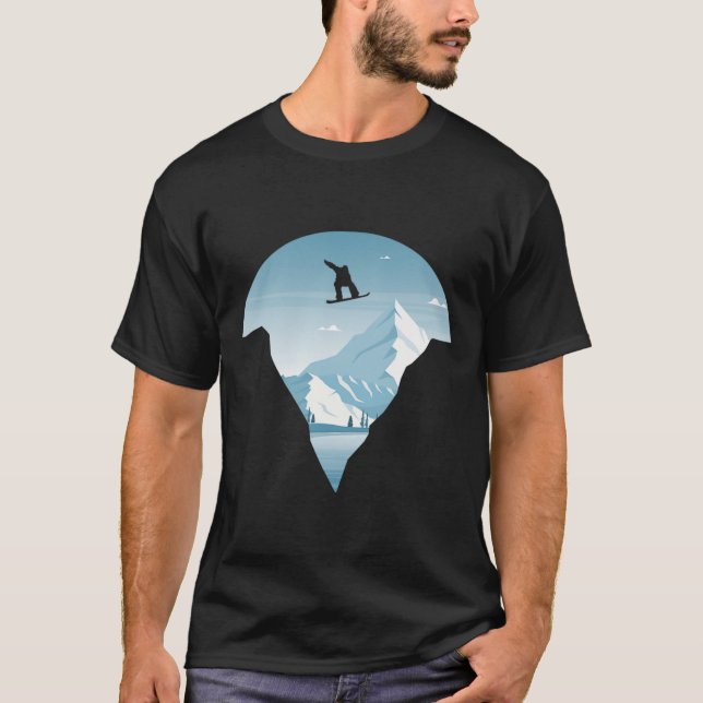 Snowboard Clothing For Snowboarders Uni-kids Black T-Shirt (Front)