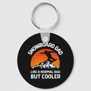 Snowboard Dad But Cooler Snowboarding Dad Snowboar Keychain