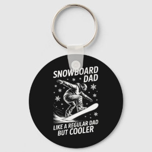 Snowboard Dad Funny Snowboarder  Keychain