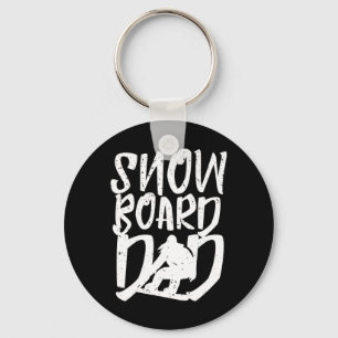 Snowboard Dad Snowboarder Father Snowboarding  Keychain
