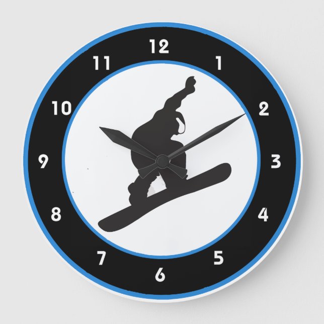 Snowboard Design Mur Horloge (Recto)