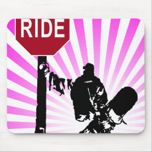 snowboard... directions? mouse pad