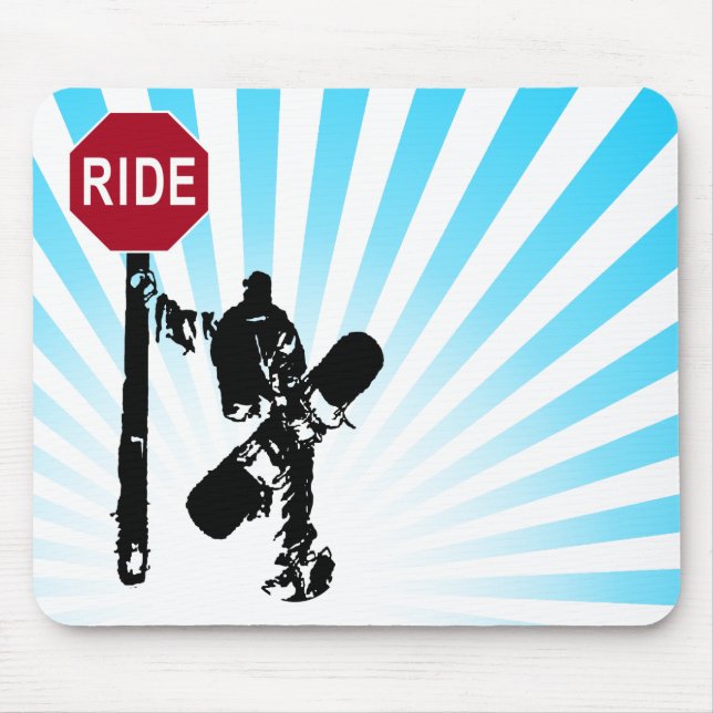 snowboard... directions? mouse pad (Front)