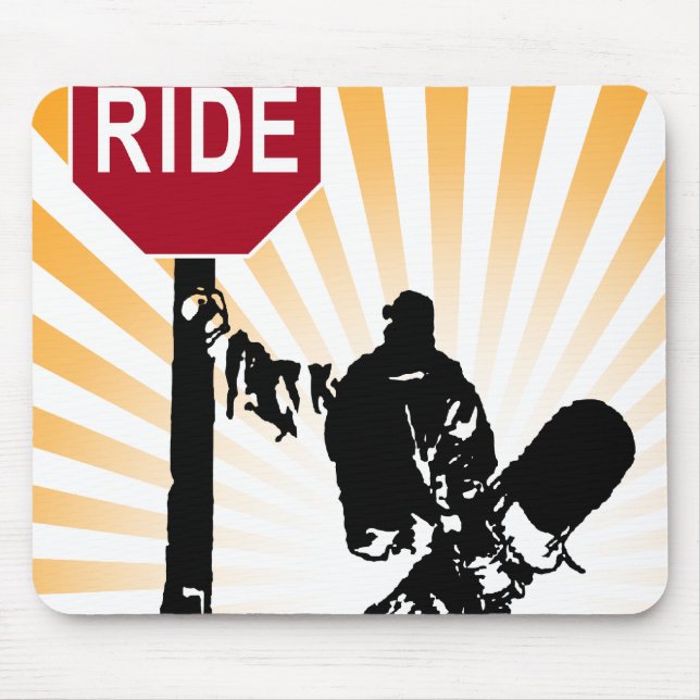 snowboard... directions? mouse pad (Front)