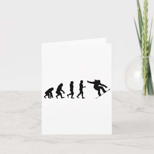 Snowboard Evolution – Skating Lovers Snowboarding  Card (Front)