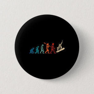 Snowboard Evolution Snowboarder Winter Snowboardin 2 Inch Round Button